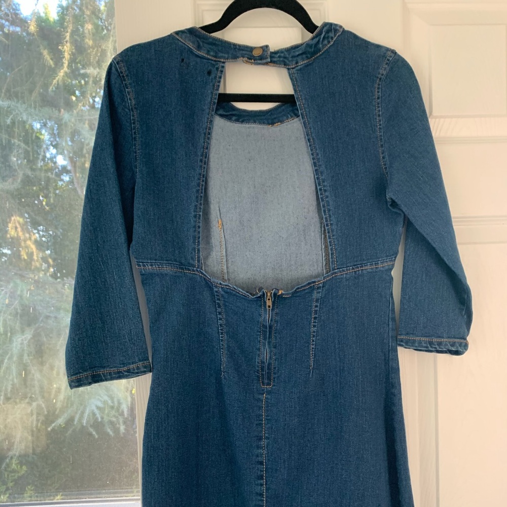 Jean mini dress